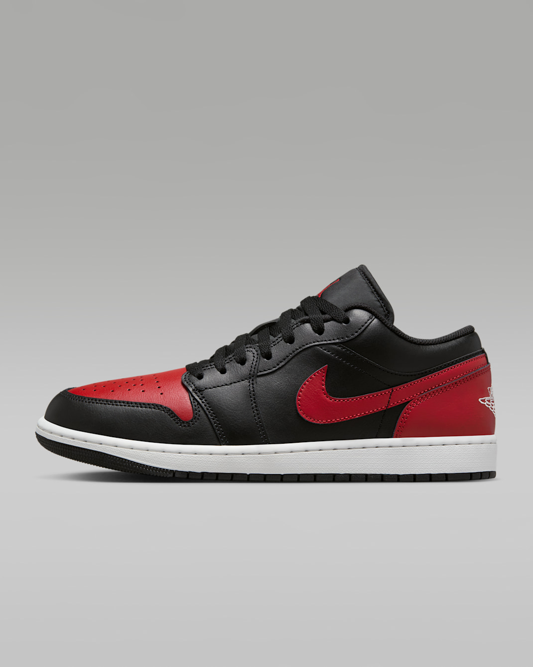 Air Jordan 1 Low Men's Shoes - Black/Summit White/Varsity Red
