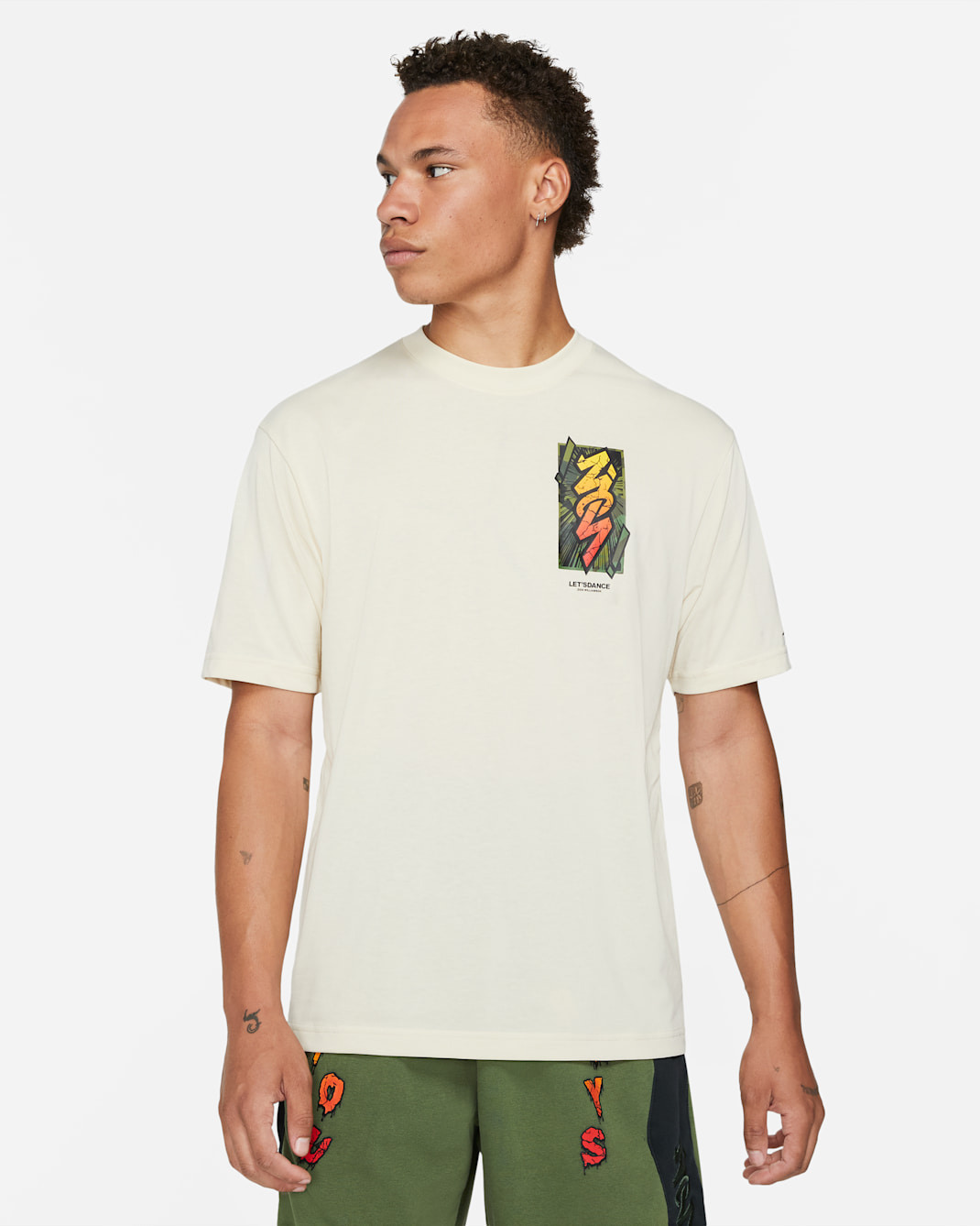 Playera de manga corta para hombre Jordan Dri-FIT Zion - Playa/Negro