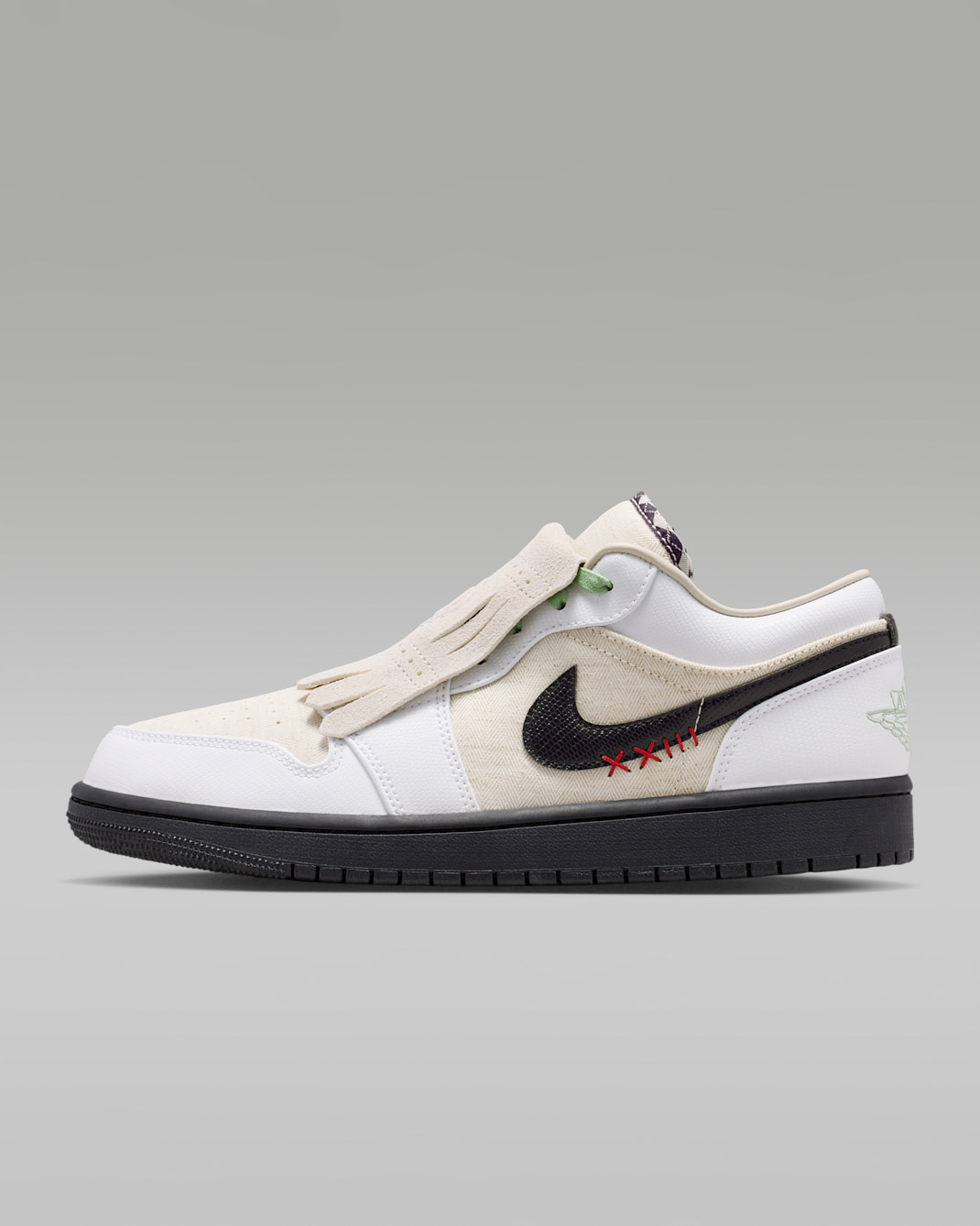 Tenis para hombre Air Jordan 1 Low SE - Marrón verdoso claro/Negro/Vapor/Blanco
