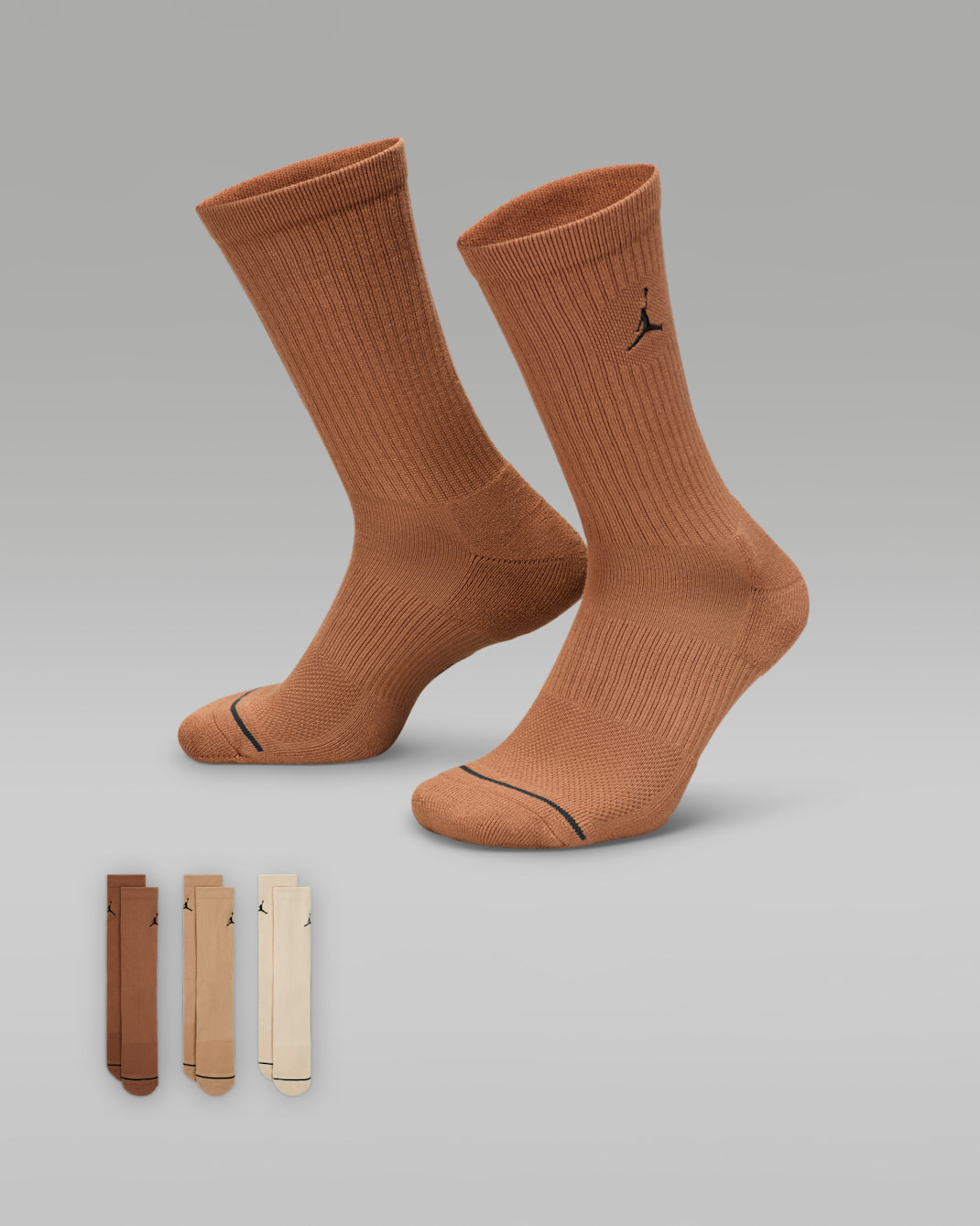 Jordan Everyday Crew Socks (3 pairs) - Multi-Color