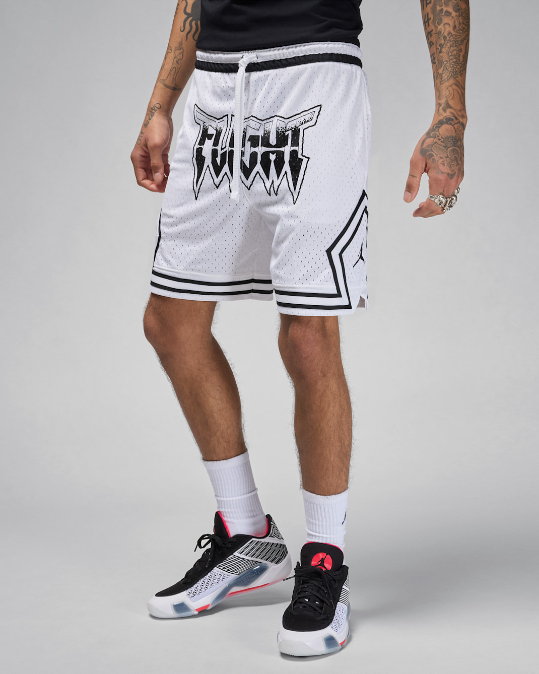 ジョーダン スポーツ メンズ Dri-FIT ダイアモンド ショートパンツ - ホワイト/ブラック