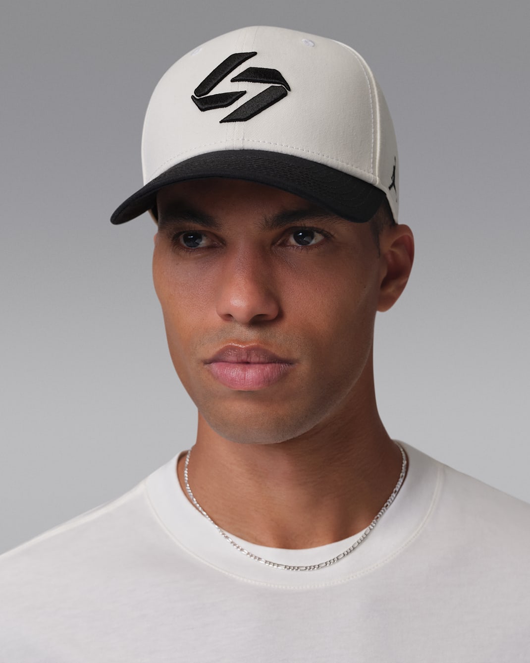 Luka Rise Cap Structured Adjustable Hat - Sail/Black/Black