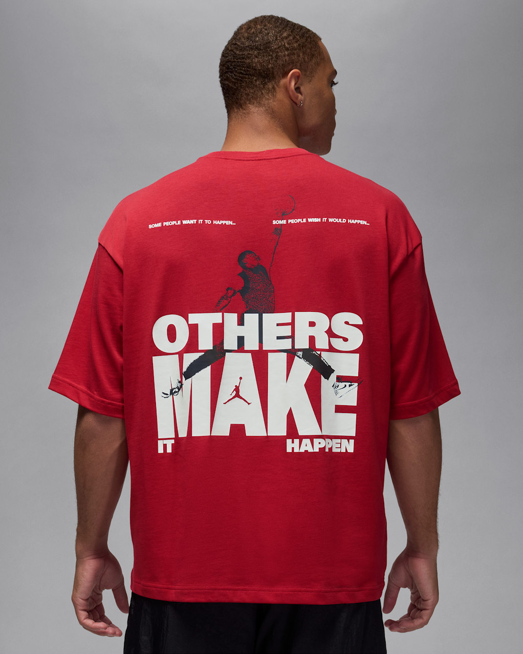 Playera oversized de relanzamiento para hombre Jordan - Rojo universitario