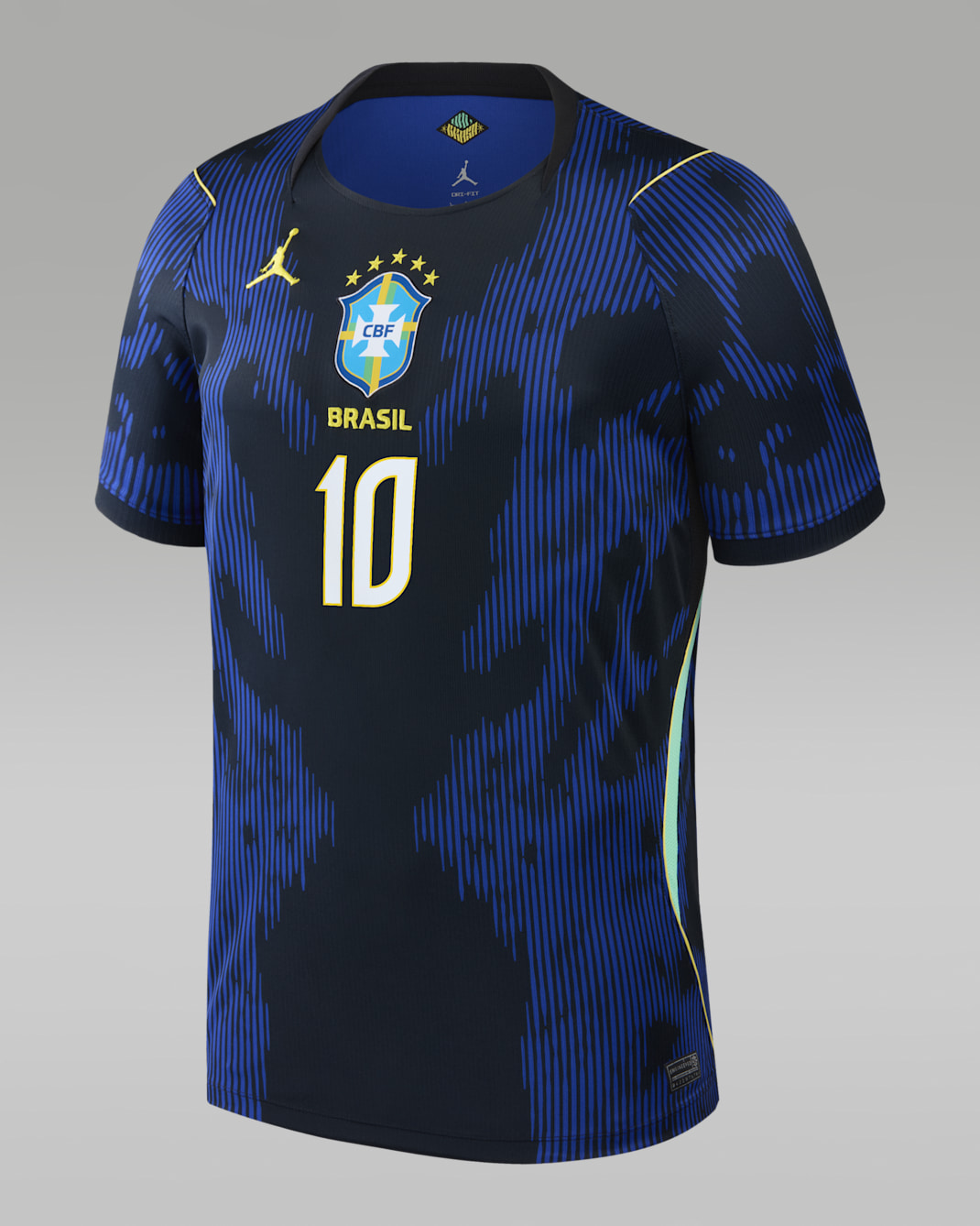 Neymar Jr. Brazil 2026 Stadium Away Men's Jordan Dri-FIT Soccer Replica Jersey - Blue