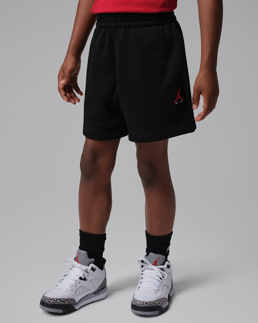 Jordan Little Kids' Brooklyn French Terry Shorts - Black