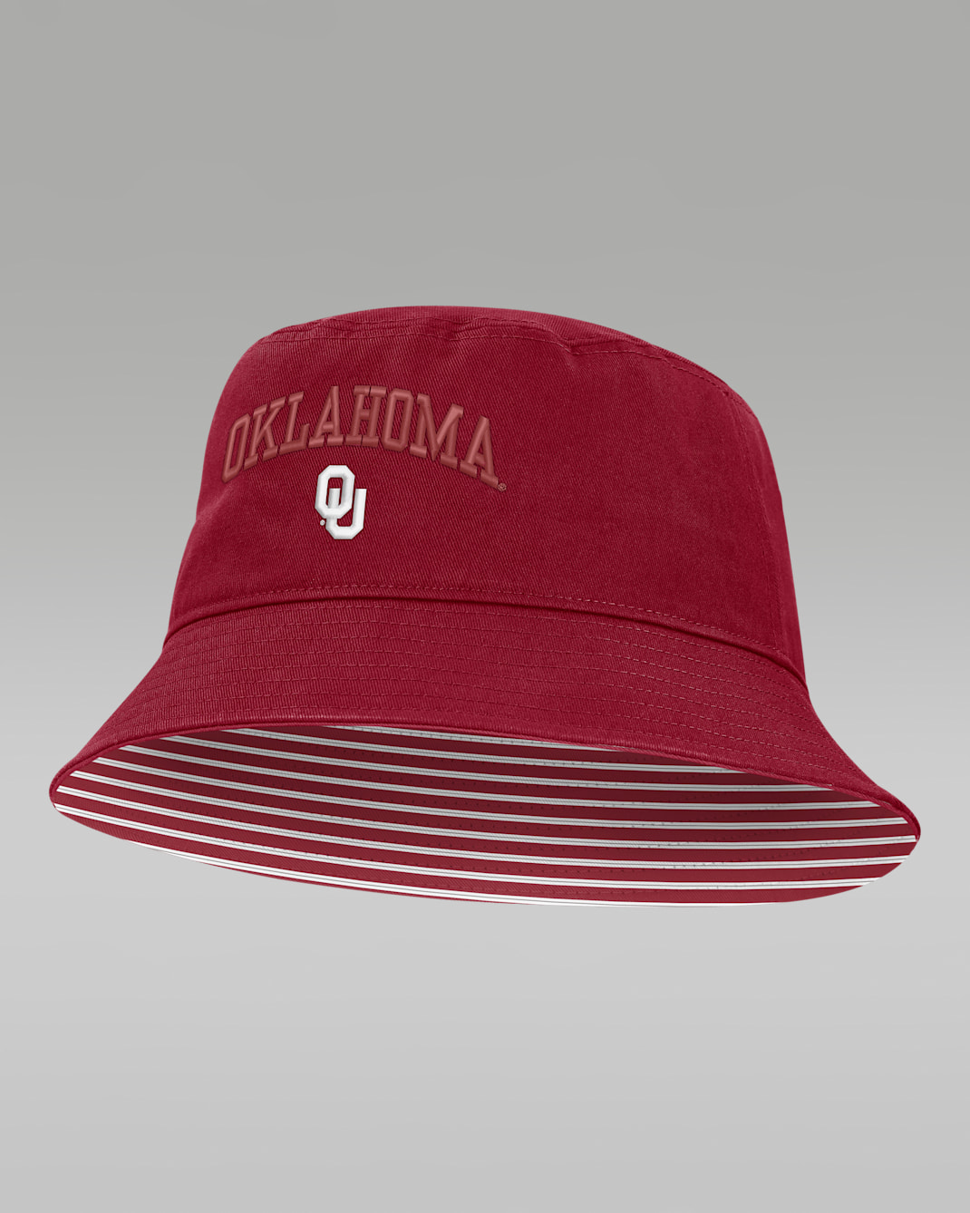 Oklahoma Primetime Apex Men's Jordan Brand College Bucket Hat - Crimson