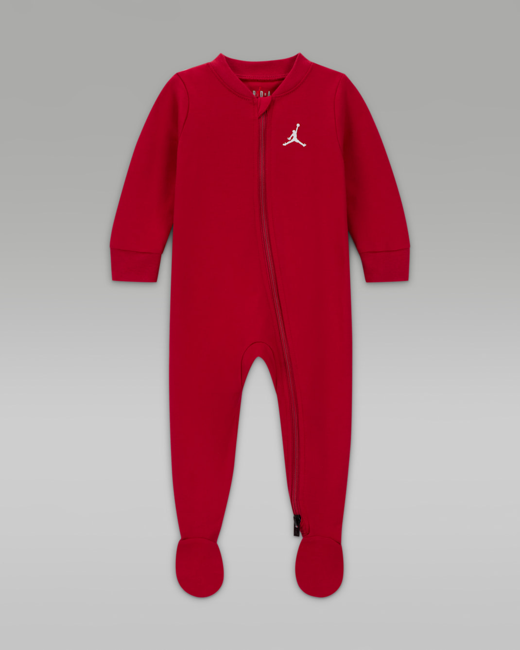 Jordan Jumpman coverall met voetjes voor baby's (0-9 maanden) - Gym Red