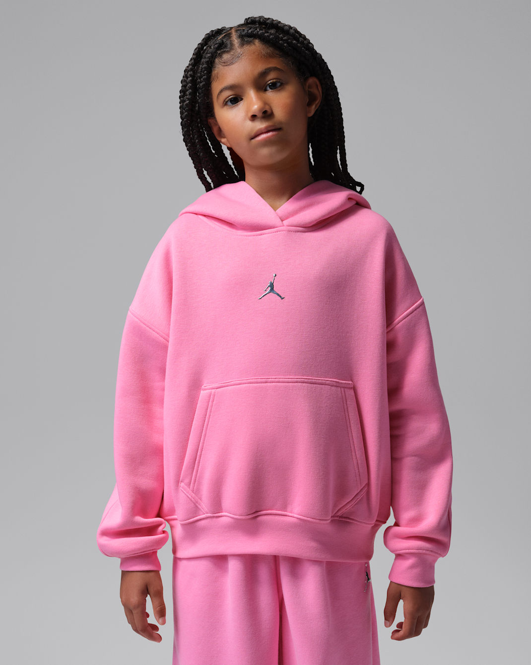 Sweat à capuche Jordan Brooklyn Fleece pour ado - Gym Pink