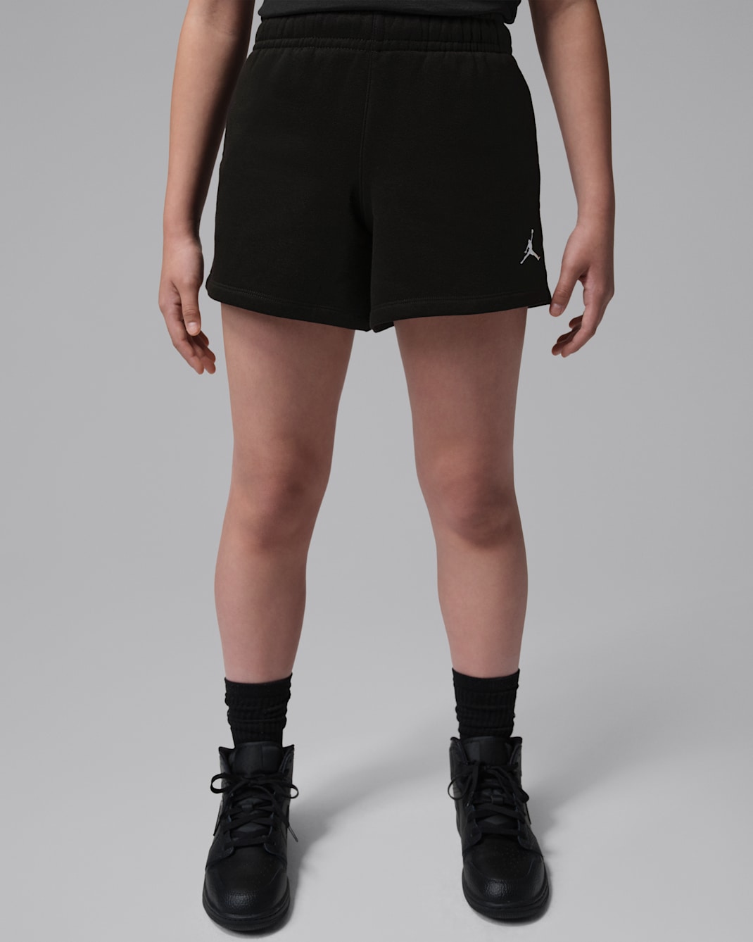 Jordan Brooklyn Fleece Big Kids' Fleece Shorts - Black