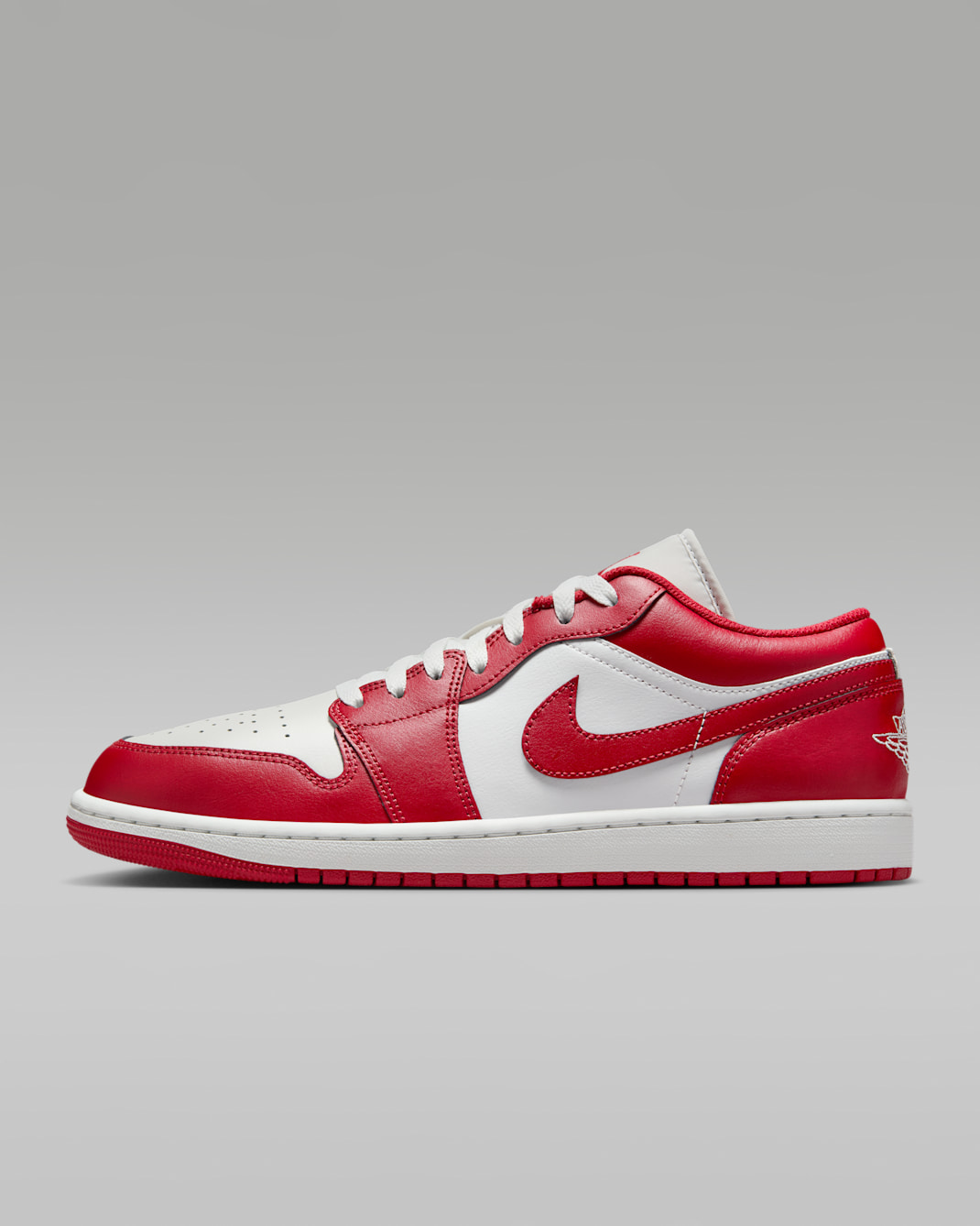 Air Jordan 1 Low herresko - Summit White/Summit White/Varsity Red