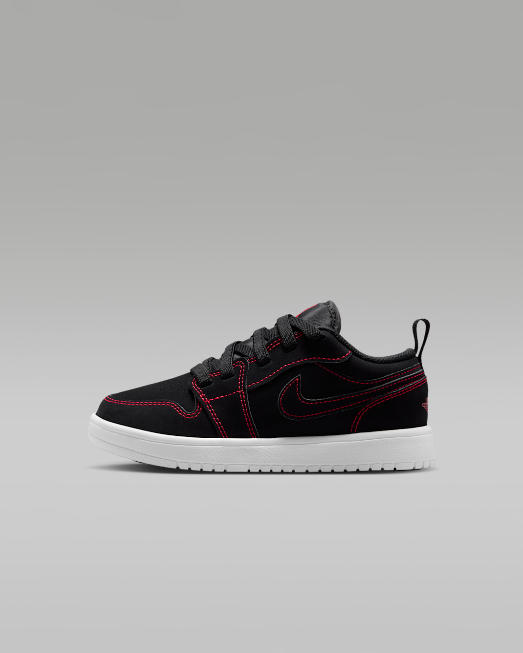 Jordan 1 Low Alt Younger Kids' Shoes - Black/White/University Red
