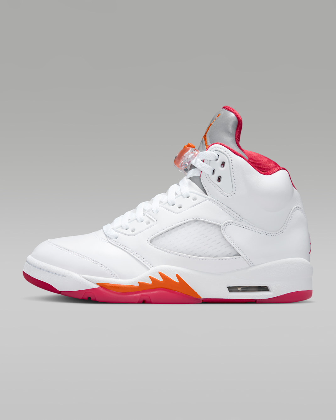 Air Jordan 5 Retro "Sunset" Women's Shoes - White/Fire Red/Sunset