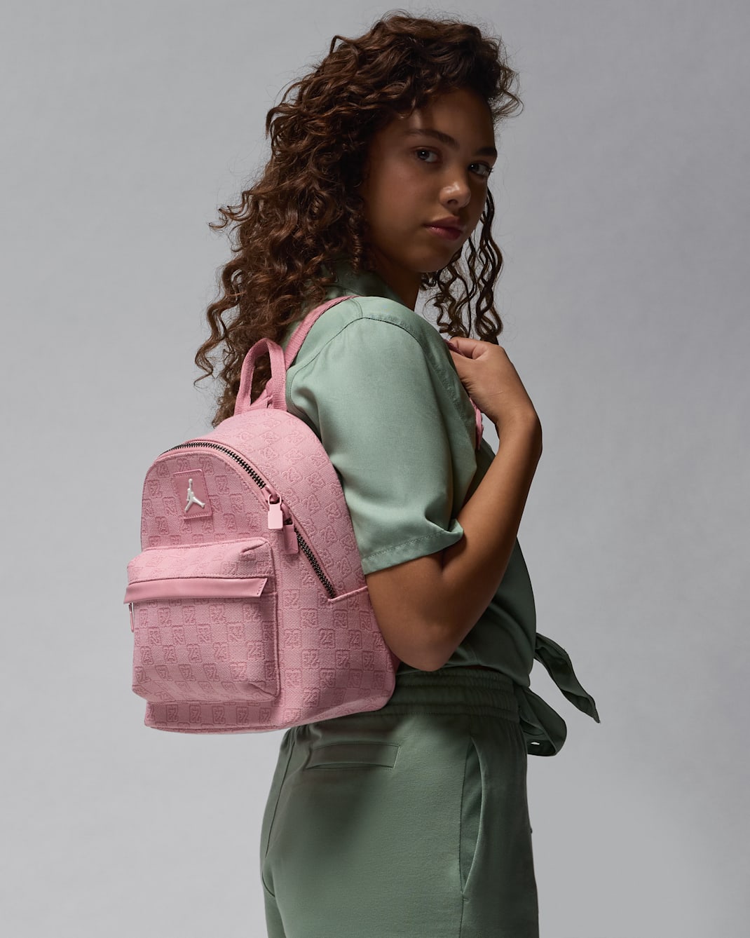 Jordan Monogram Mini Backpack (8L) - Pink Glaze
