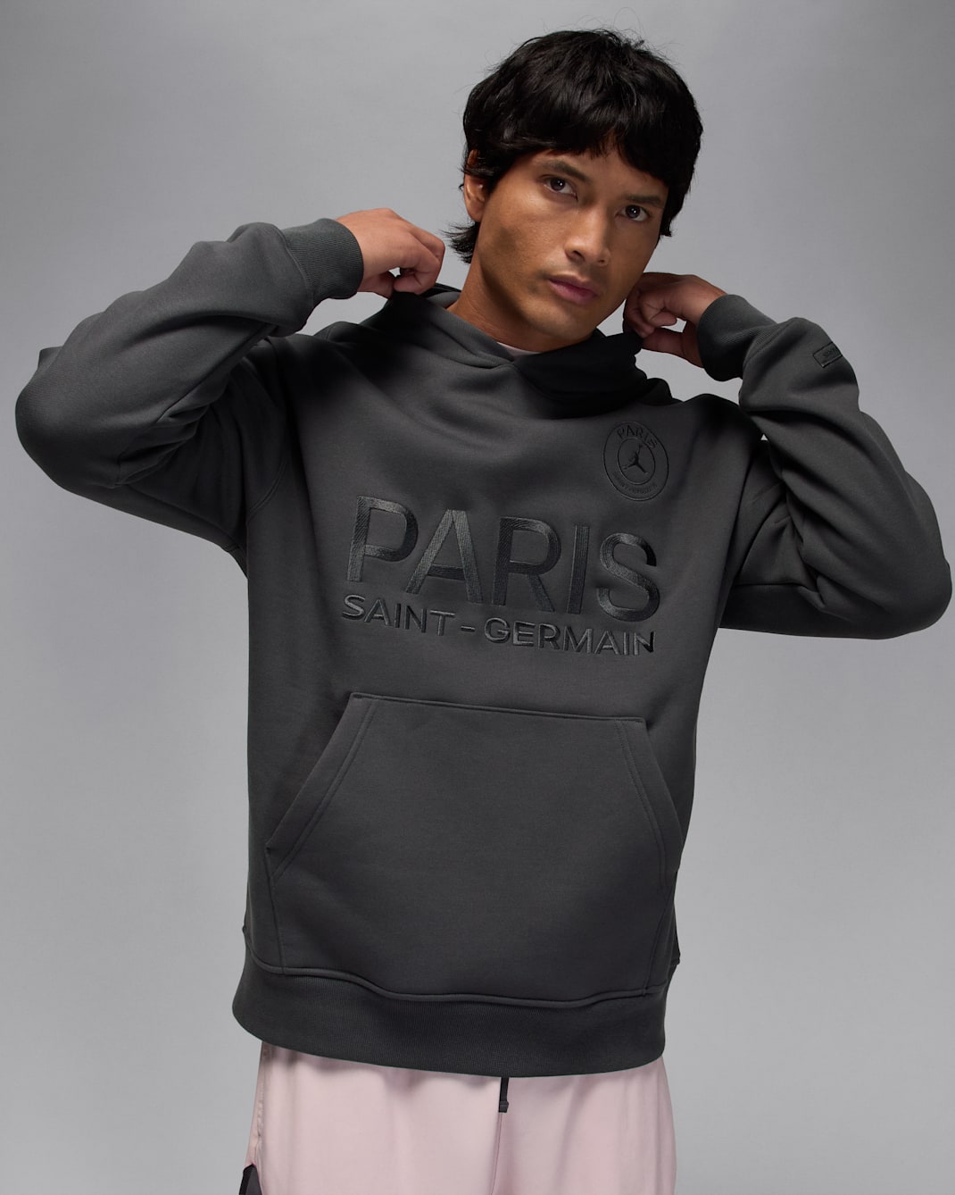 Paris Saint-Germain Men's Fleece Hoodie - Anthracite