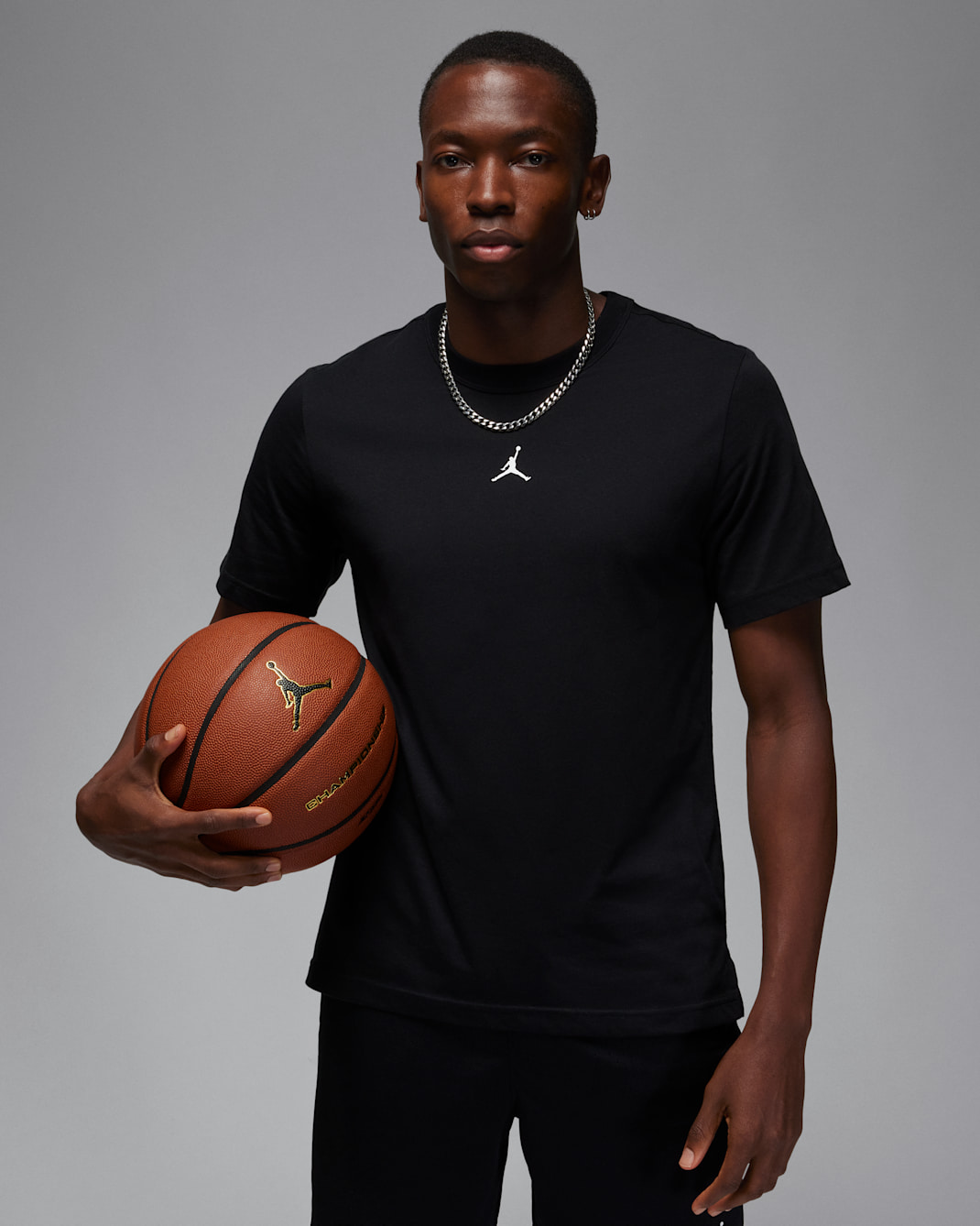 Jordan Sport Dri-FIT Kurzarmshirt für Herren - Schwarz/Weiß