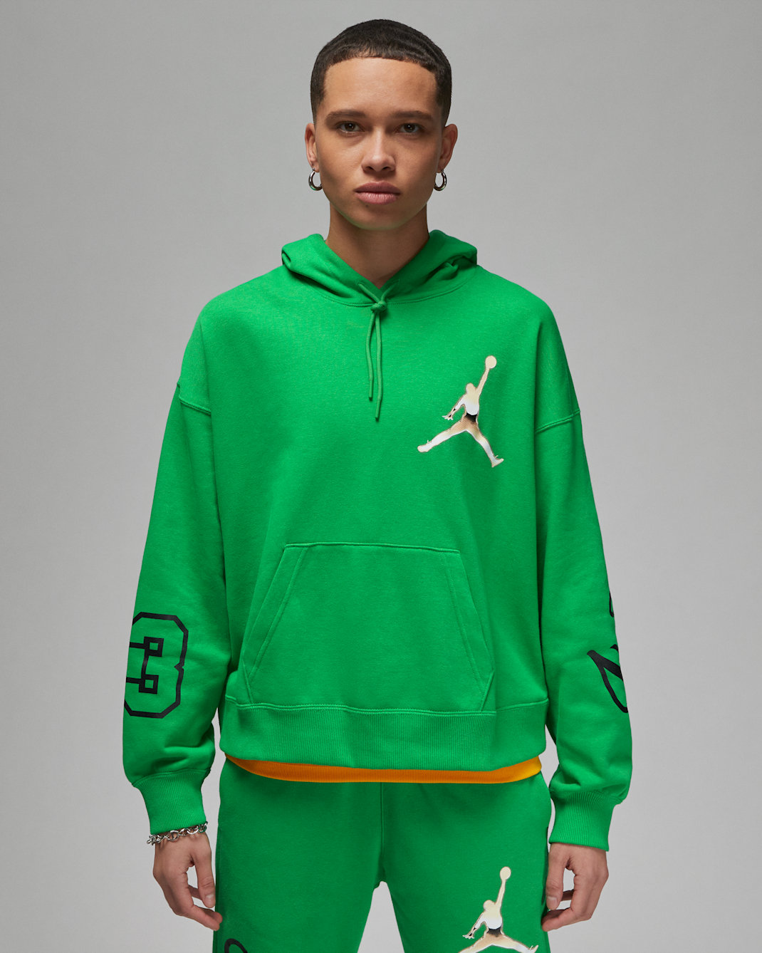 Jordan Brooklyn Women's Graphic Pullover Hoodie - Lucky Green