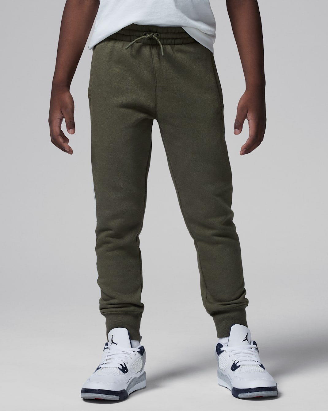 Jordan Flight MVP Little Kids' Fleece Pants - Medium Olive