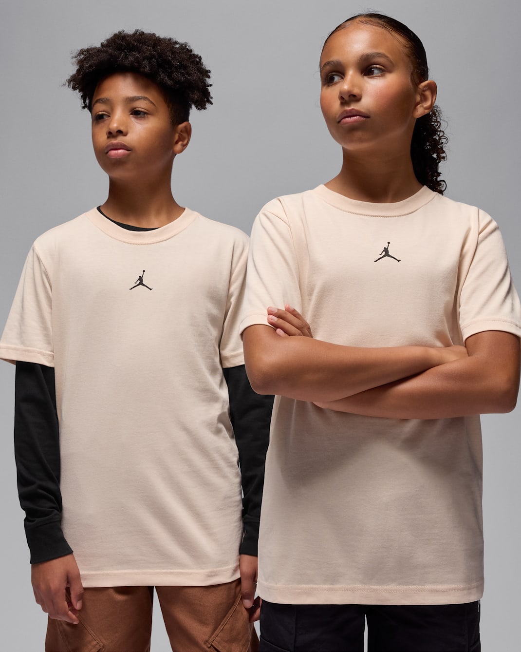 Jordan Sport Dri-FIT Big Kids' Core T-Shirt - Guava Ice