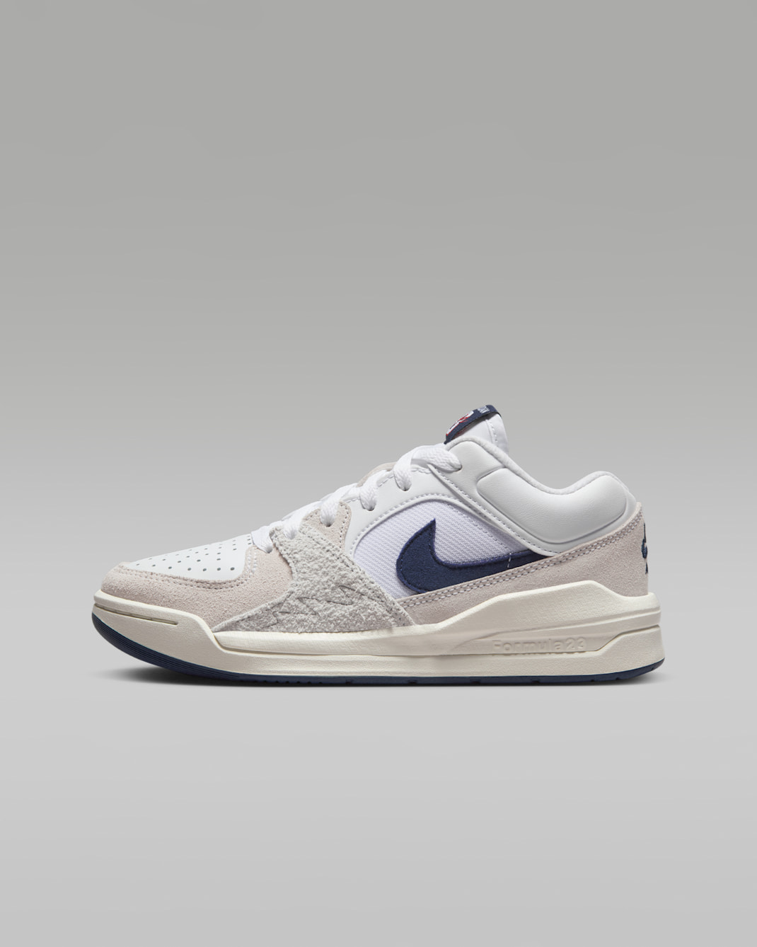 Jordan Stadium 90 大童鞋款 - 白色/Varsity Red/Sail/Midnight Navy