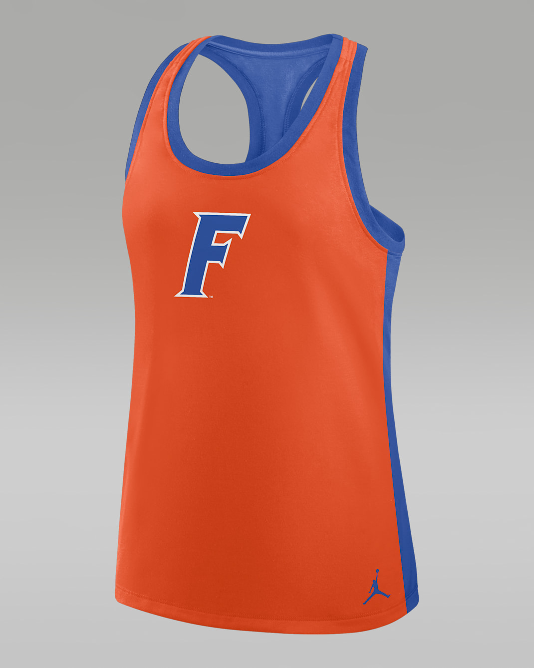 Camiseta de tirantes universitaria marca Jordan Dri-FIT con espalda deportiva para mujer Florida - Naranja/Royal