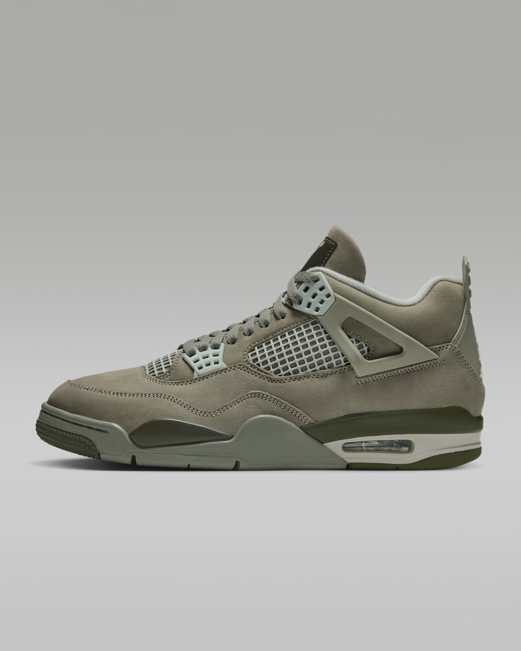 Sko Air Jordan 4 Retro "Light Army" för män - Light Army/Cargo Khaki/Phantom/Light Silver