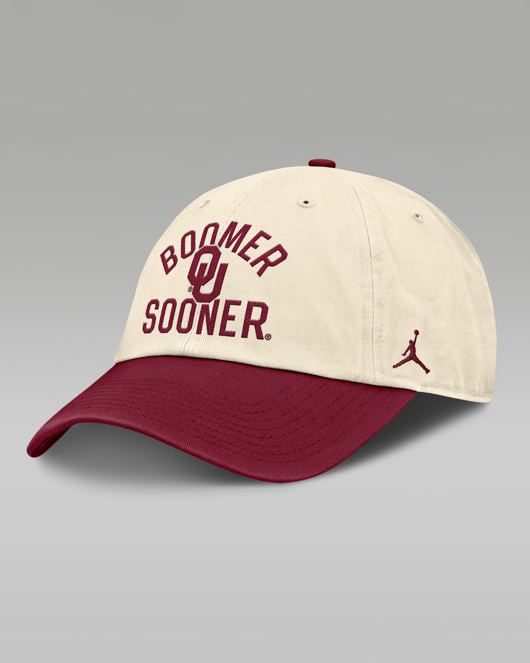 Oklahoma Primetime 2-Tone Club Men's Jordan Brand College Adjustable Hat - Natural