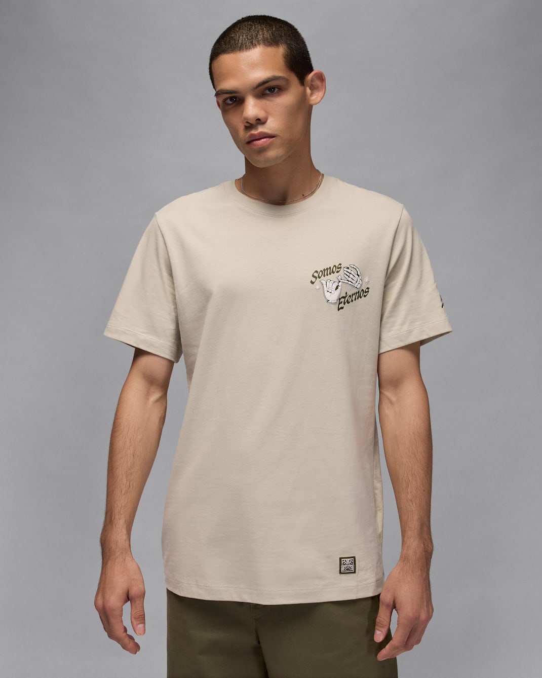 Playera para hombre Jordan - Piedra claro/Verde legión