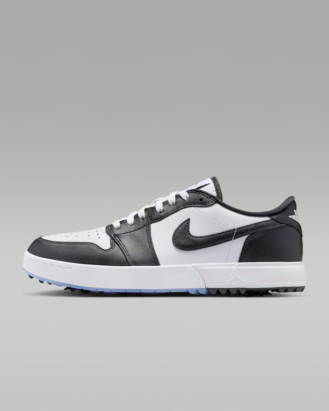 Air Jordan 1 Low G Spiked Golf Shoes - White/White/Black
