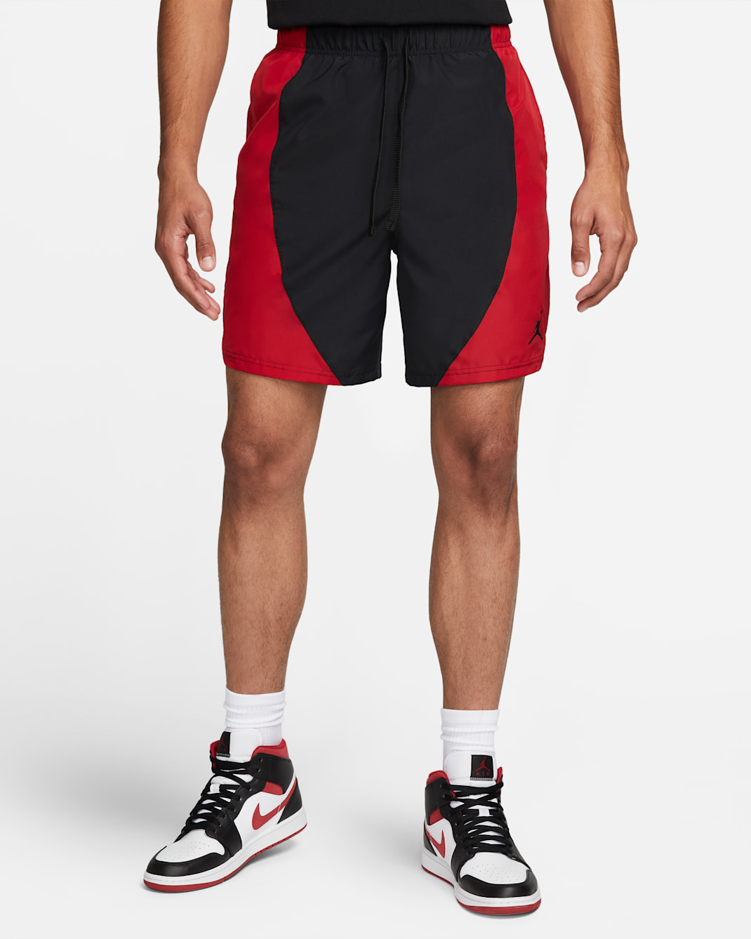 ジョーダン Dri-FIT スポーツ メンズ ウーブン ショートパンツ - ブラック/ジムレッド/ブラック