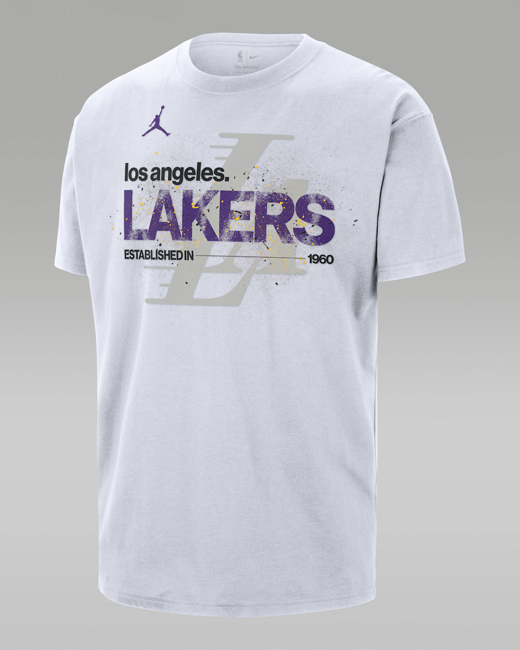 Los Angeles Lakers Courtside Men's Jordan '85 NBA Statement T-Shirt - White