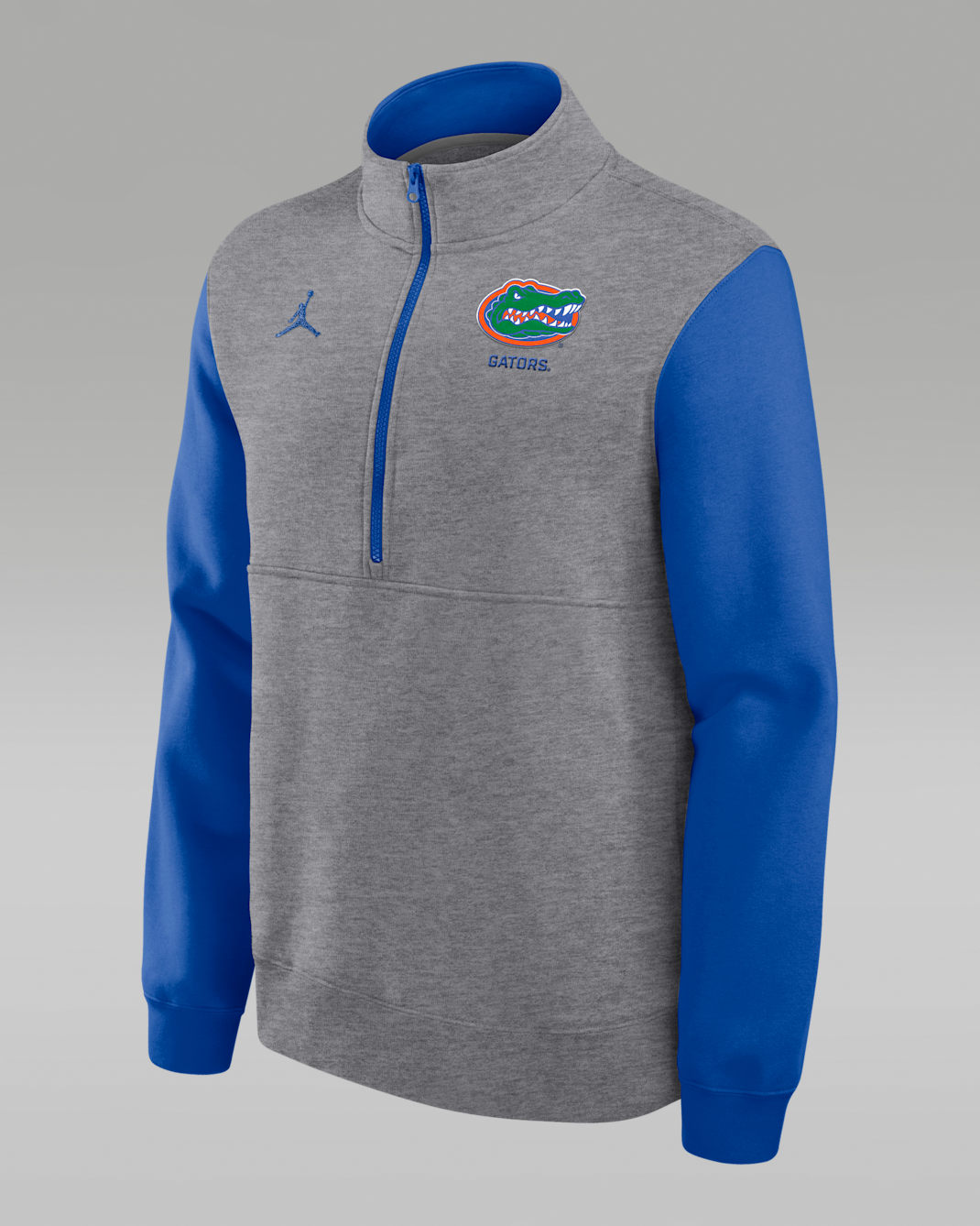 Florida Club Men's Jordan Brand College 1/2-Zip Crew - Grey Heather
