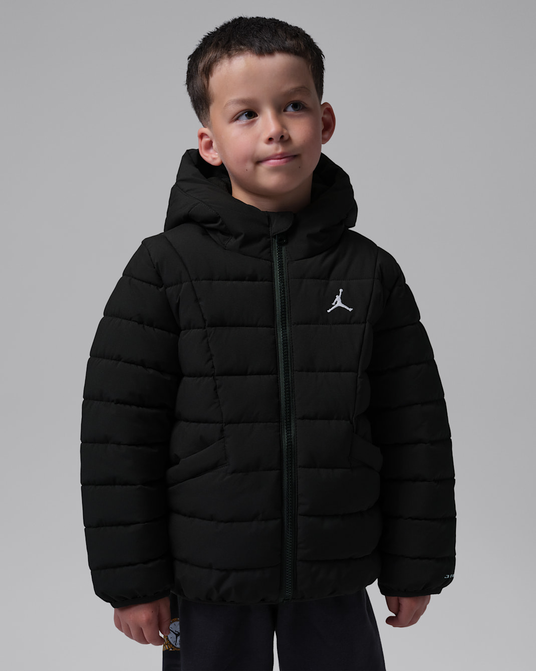 Jordan Little Kids' Midweight Active Puffer Jacket - Black