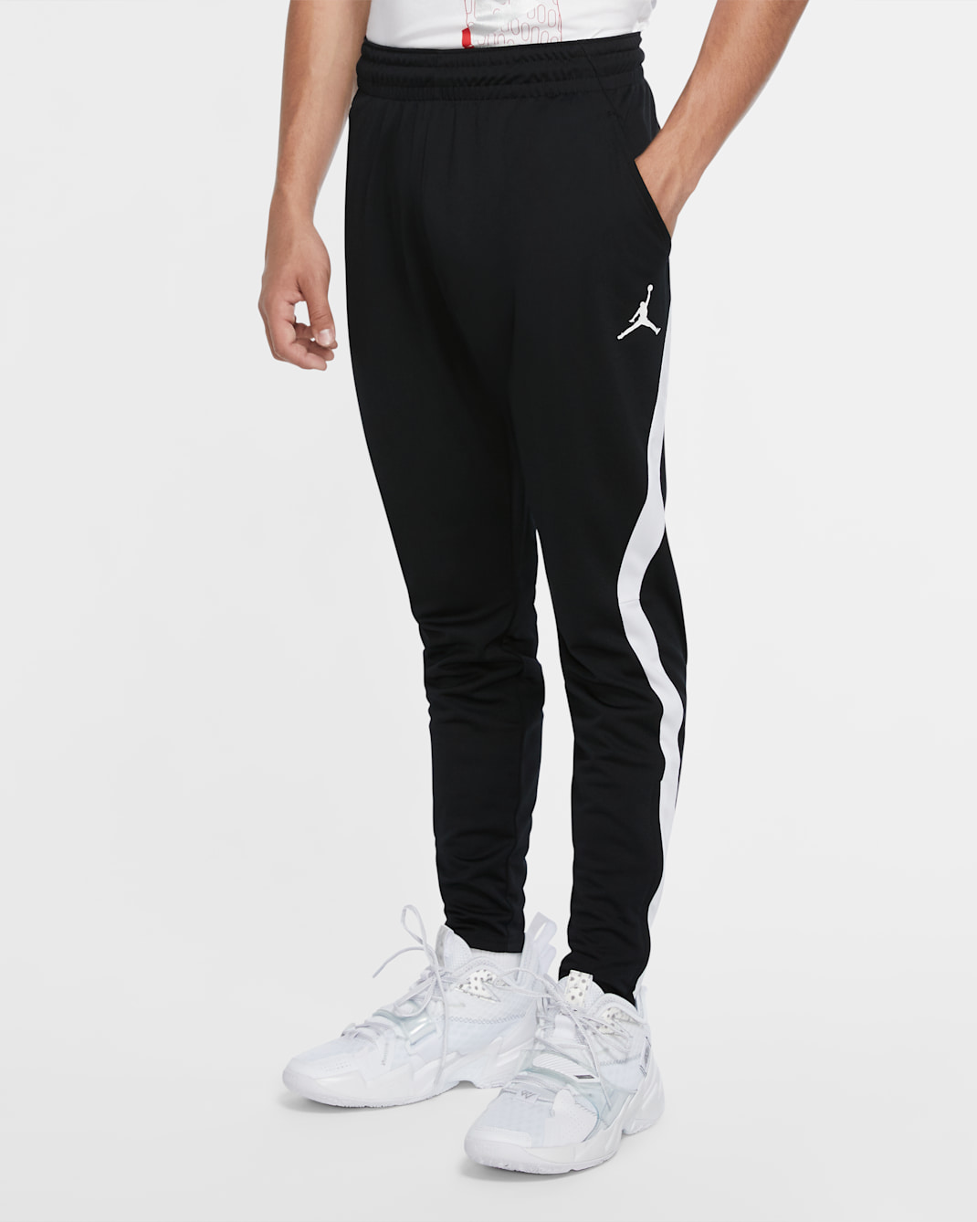Jordan Dri-FIT Air Men's Knit Trousers - Black/White/White