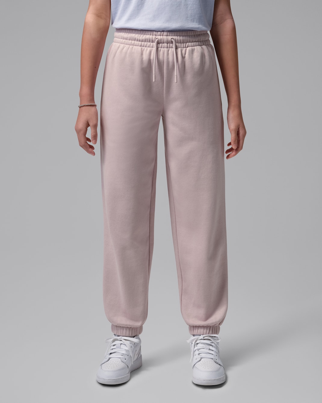 Pants para niños talla grande Jordan Brooklyn French Terry - Rosado partícula/Negro