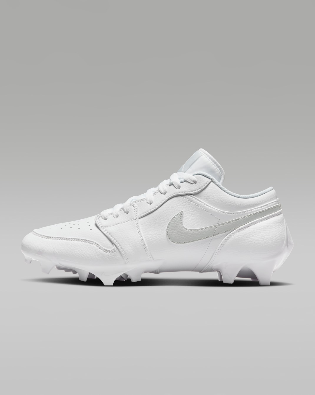 Tacos de fútbol americano para hombre Jordan 1 Low TD - Blanco/Blanco/Gris niebla