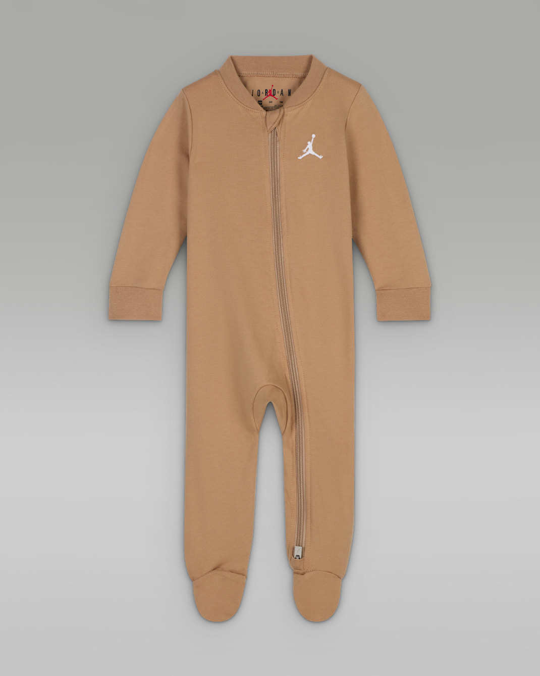 Jordan Jumpman coverall met voetjes voor baby's (0-9 maanden) - Hemp