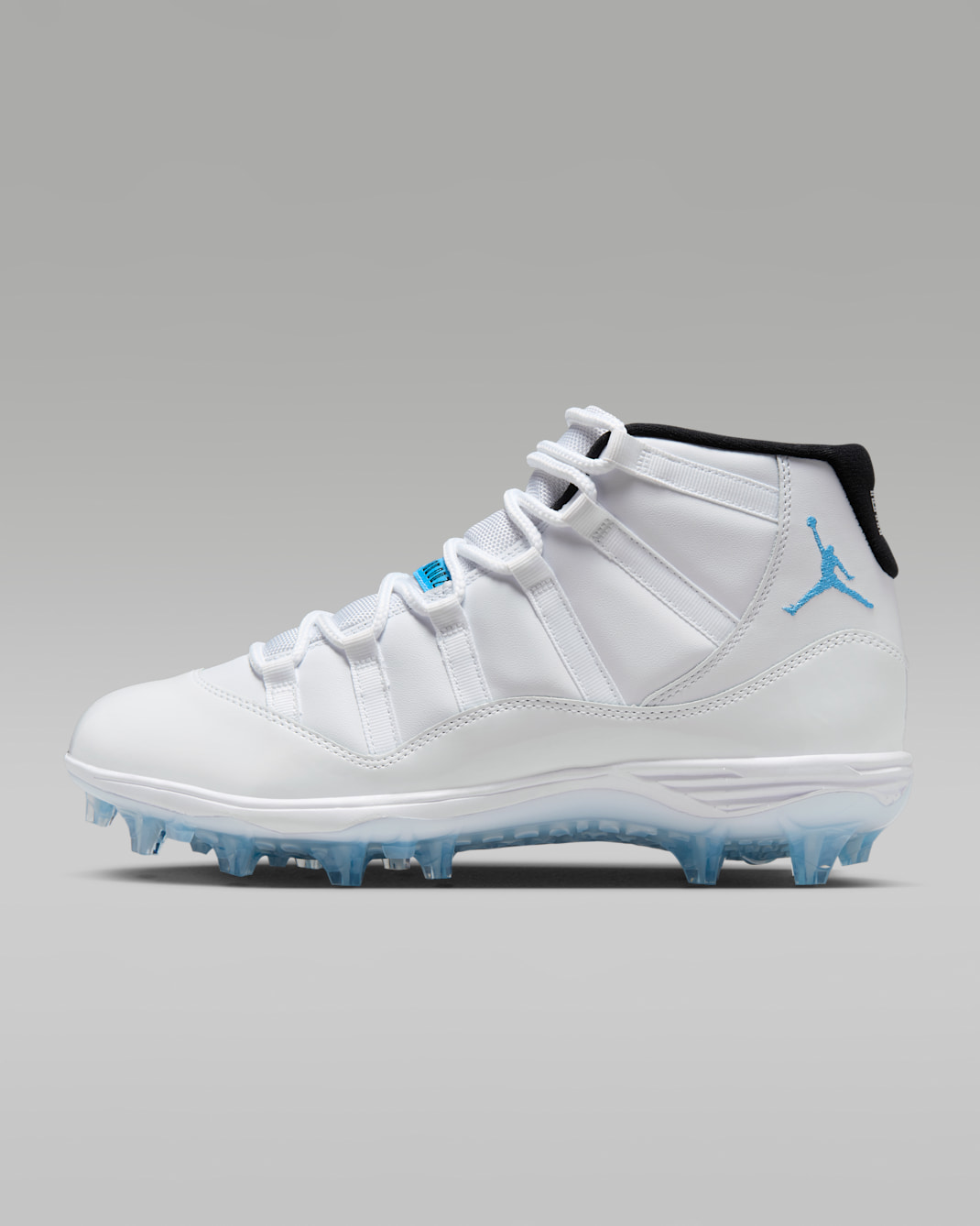 Jordan 11 Mid TD Men's Football Cleats - White/Black/Legend Blue