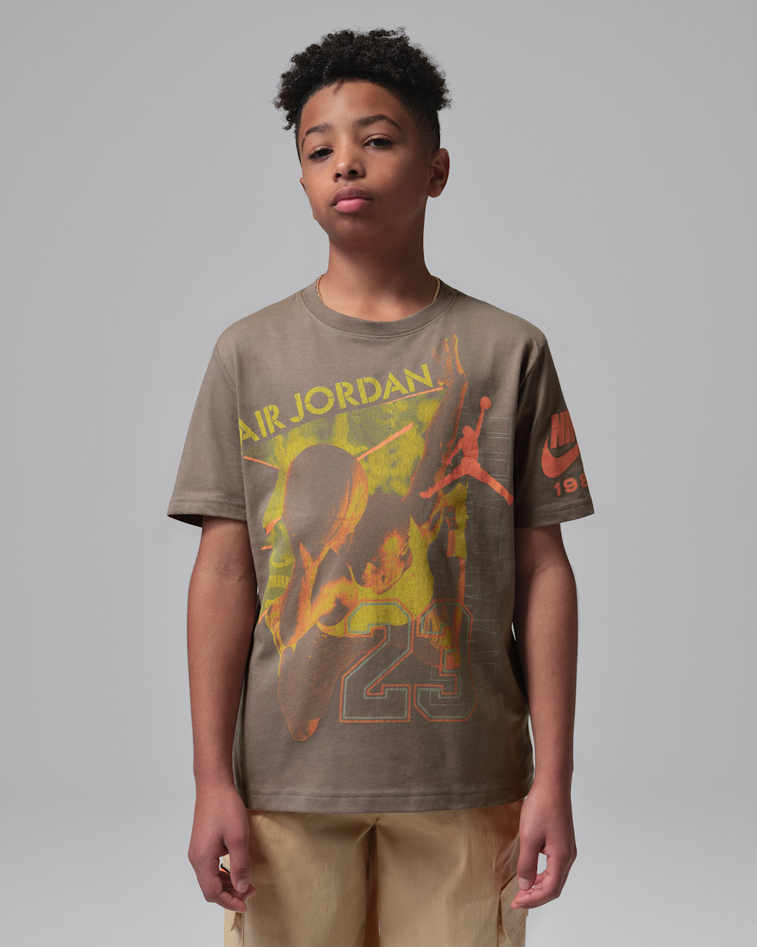 Jordan Big Kids' 1984 Vintage T-Shirt - Grey