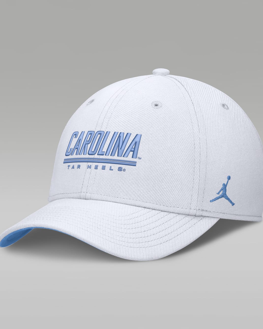 North Carolina Sideline Rise Men's Jordan Brand Dri-FIT College Hat - White/Valor Blue