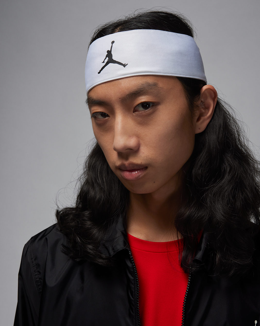Jordan Dri-FIT Jumpman Head Tie - White/Black