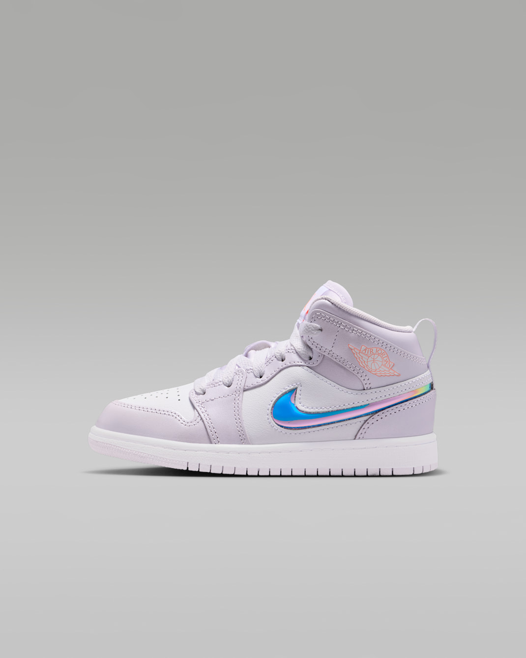 Jordan 1 Mid SE Younger Kids' Shoes - Barely Grape/White/Atomic Pink