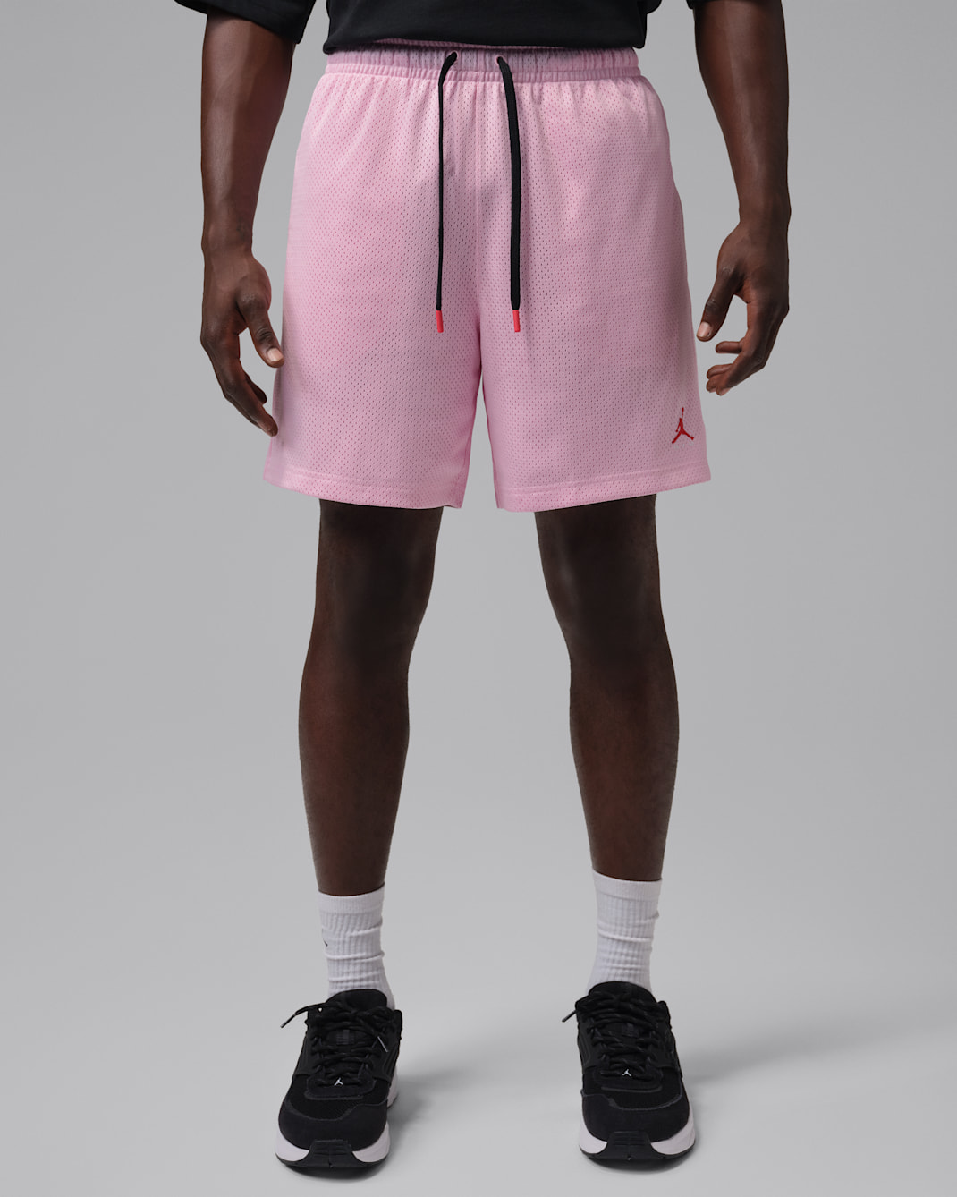 Jordan Brooklyn Men's Mesh Shorts - Pink Foam/University Red