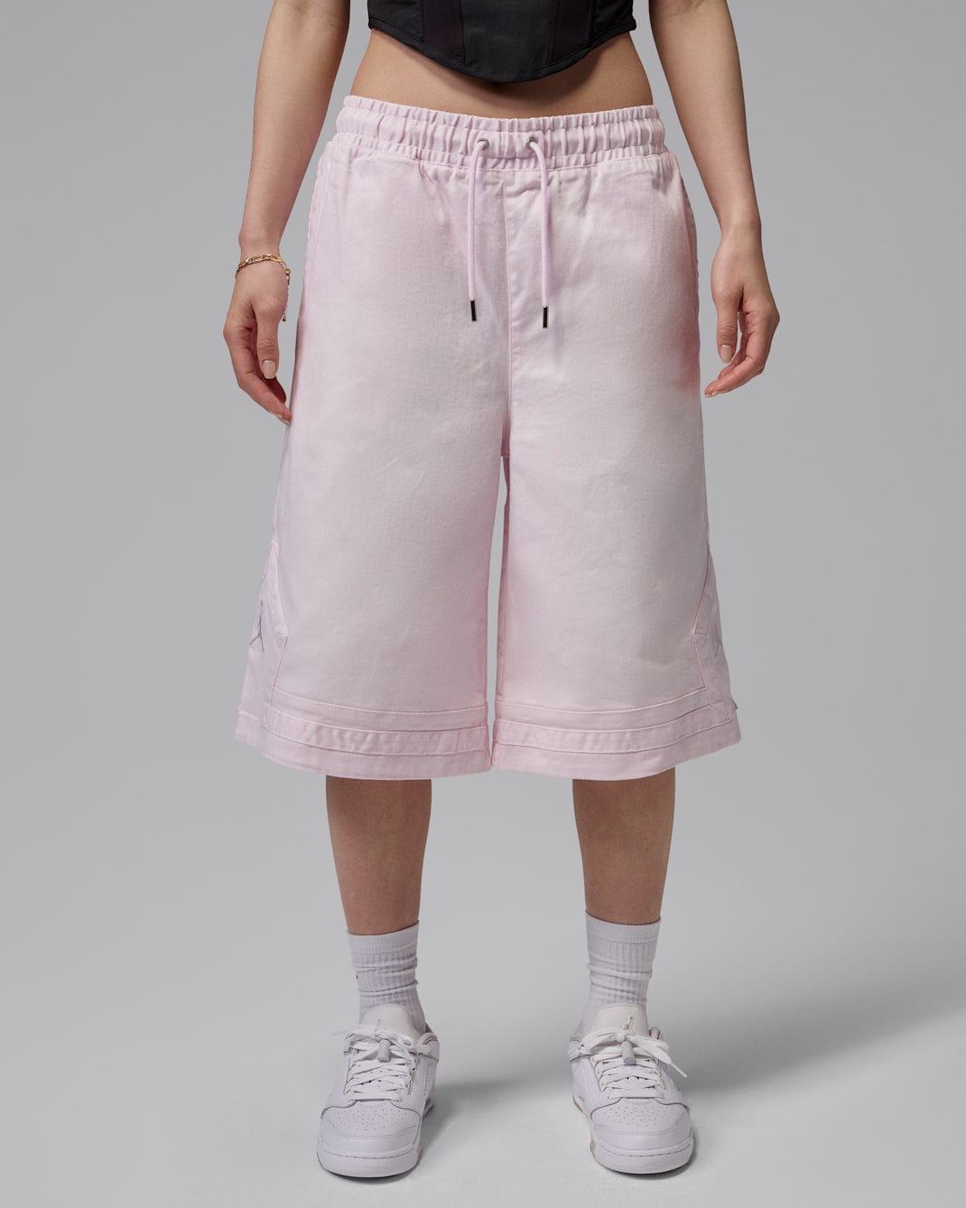 Shorts grandes para mujer Jordan Flight Club - Rosa perla/Rosa perla