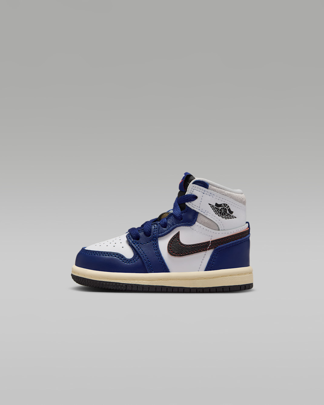 Jordan 1 Retro High OG Baby & Toddler Shoes - White/Neutral Grey/Deep Royal Blue/Black