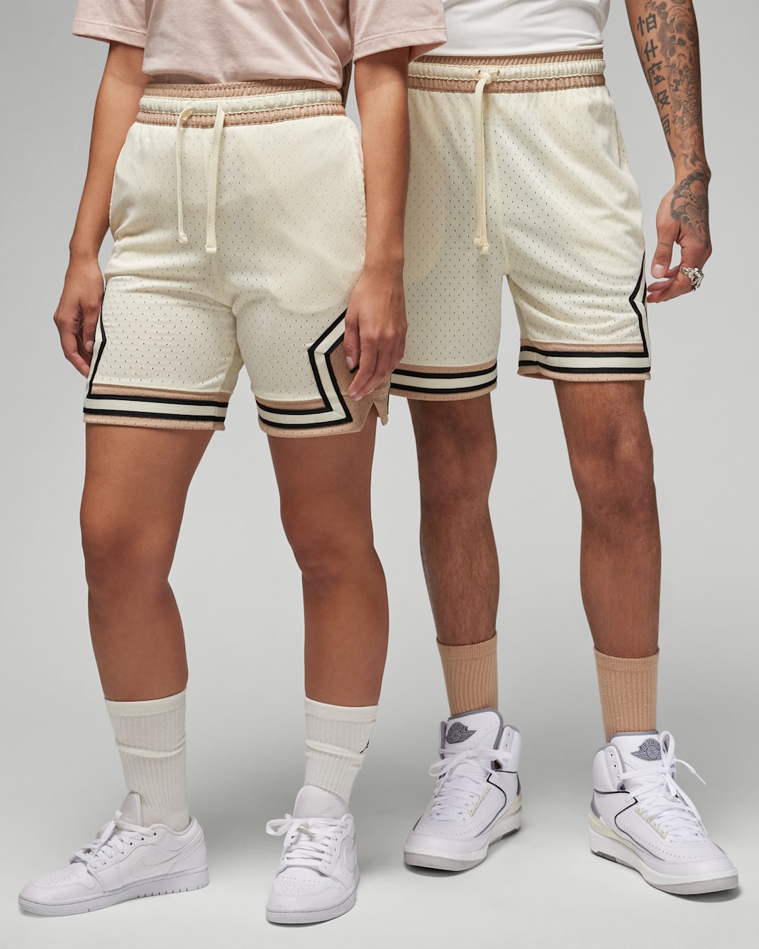 Jordan Dri-FIT Sport Diamond Shorts - Coconut Milk/Legend Medium Brown/Black