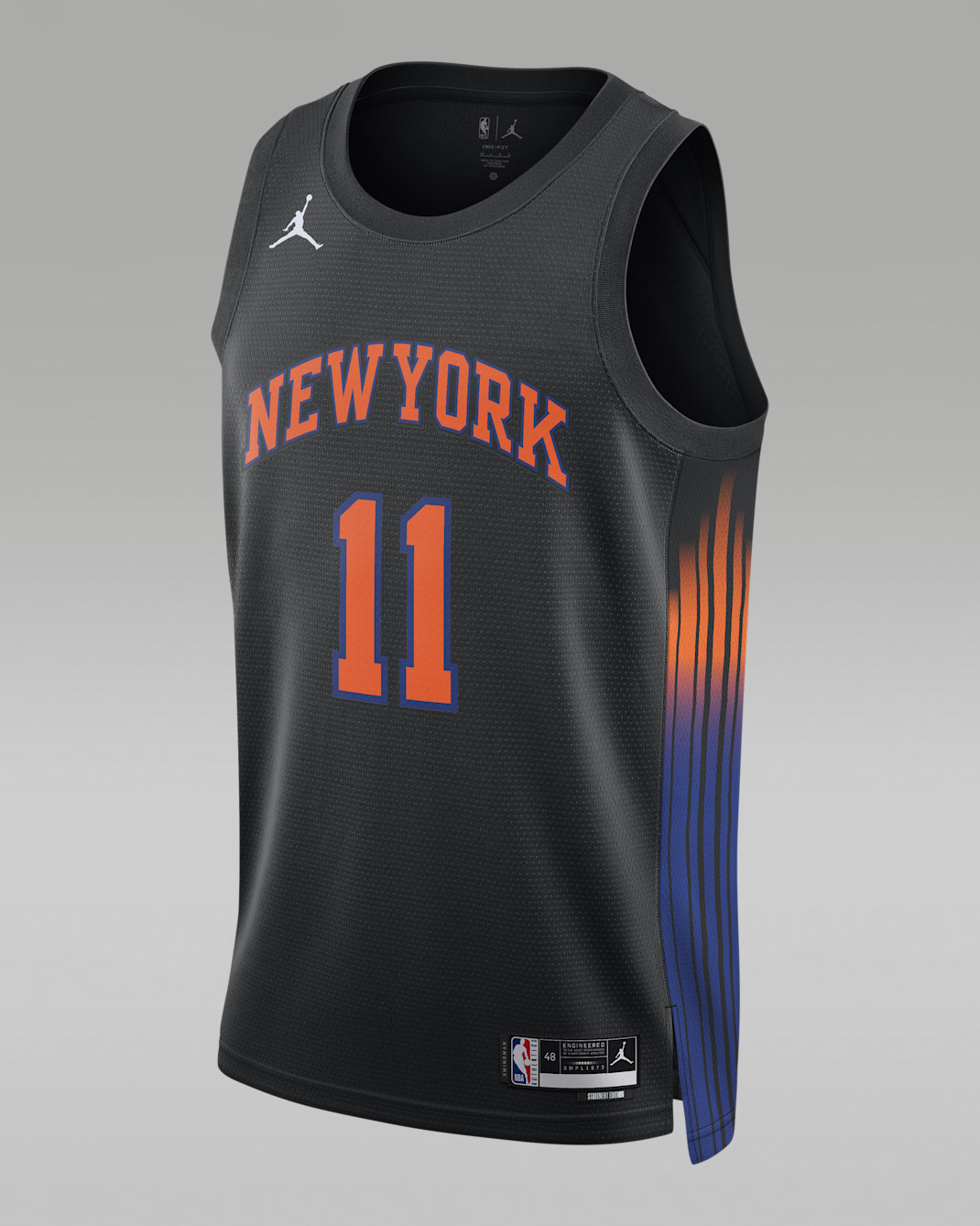 New York Knicks 2025/26 Statement Edition Men's Nike Dri-FIT NBA Swingman Jersey - Black