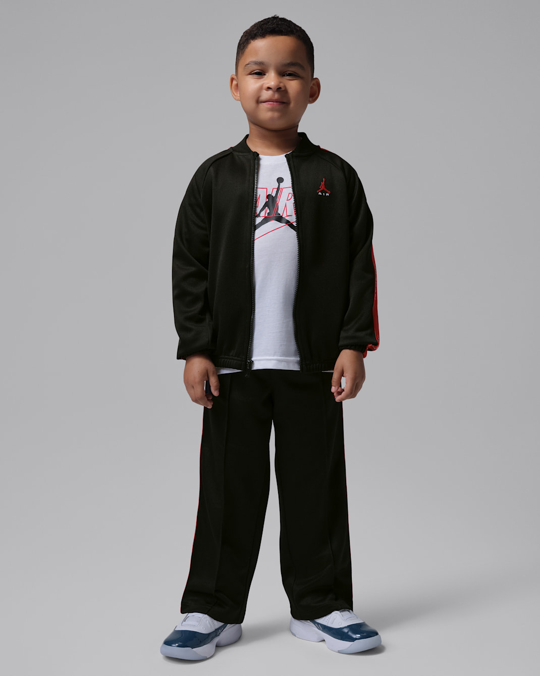 Jordan Brooklyn Essentials Little Kids' Dri-FIT 2-Piece Track Set - Black