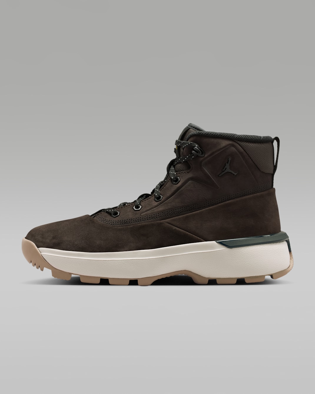 Botas Jordan City para hombre - Marrón terciopelo/Limón brillante/Marrón oscuro goma/Negro