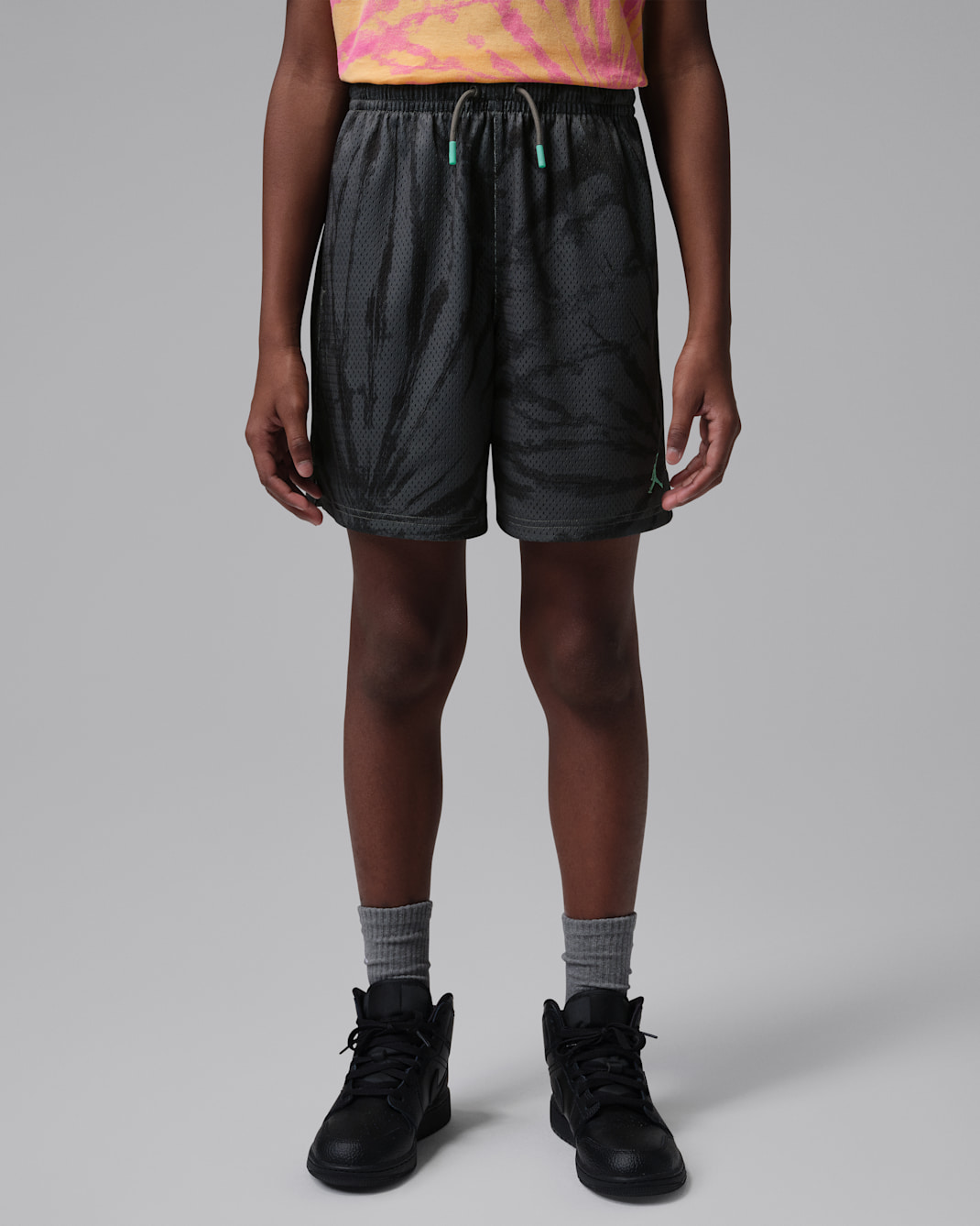 조던 주니어 타이 다이 메쉬 쇼츠 - 아이언 그레이