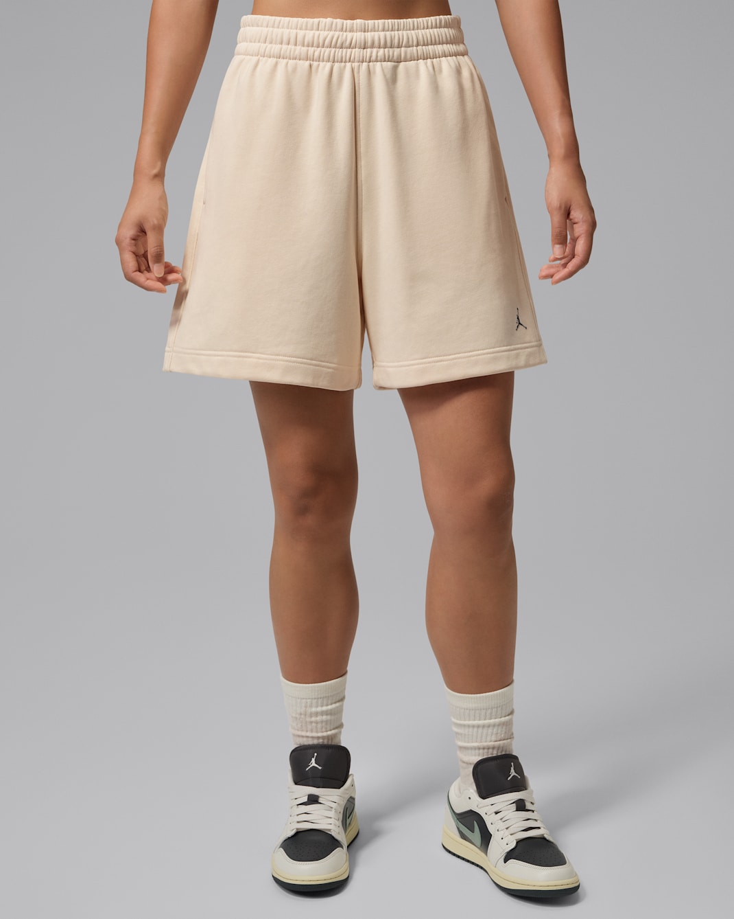 Jordan Brooklyn Fleece Women's Shorts - Pearl White